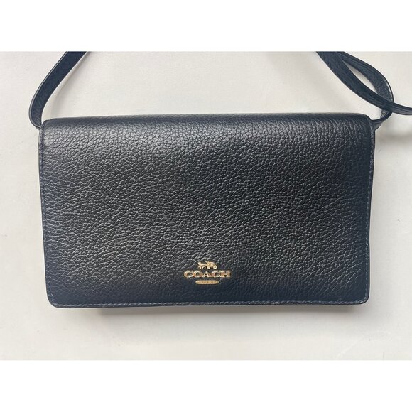 COACH Leather Crossbody Bag Clutch - Picture 2 of 5